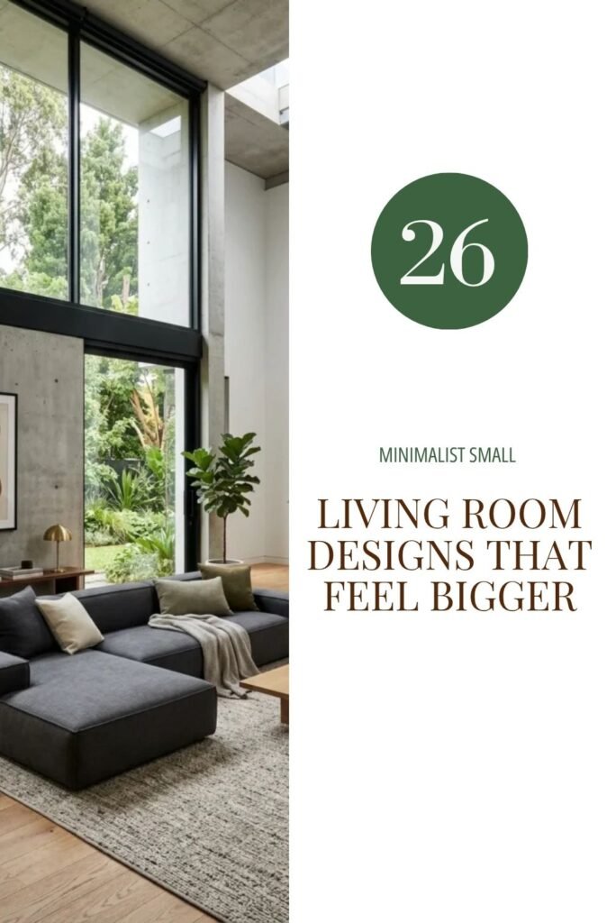 26 Minimalist Small Living Room Designs That Feel Bigger