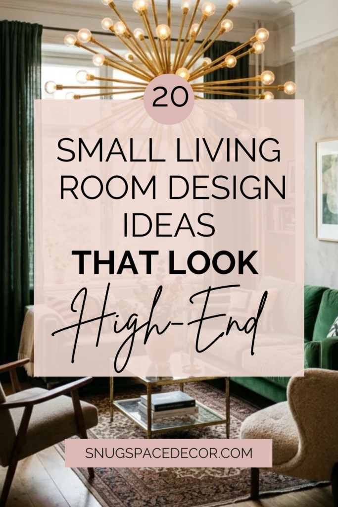 20 Small Living Room Design Ideas That Look High-End