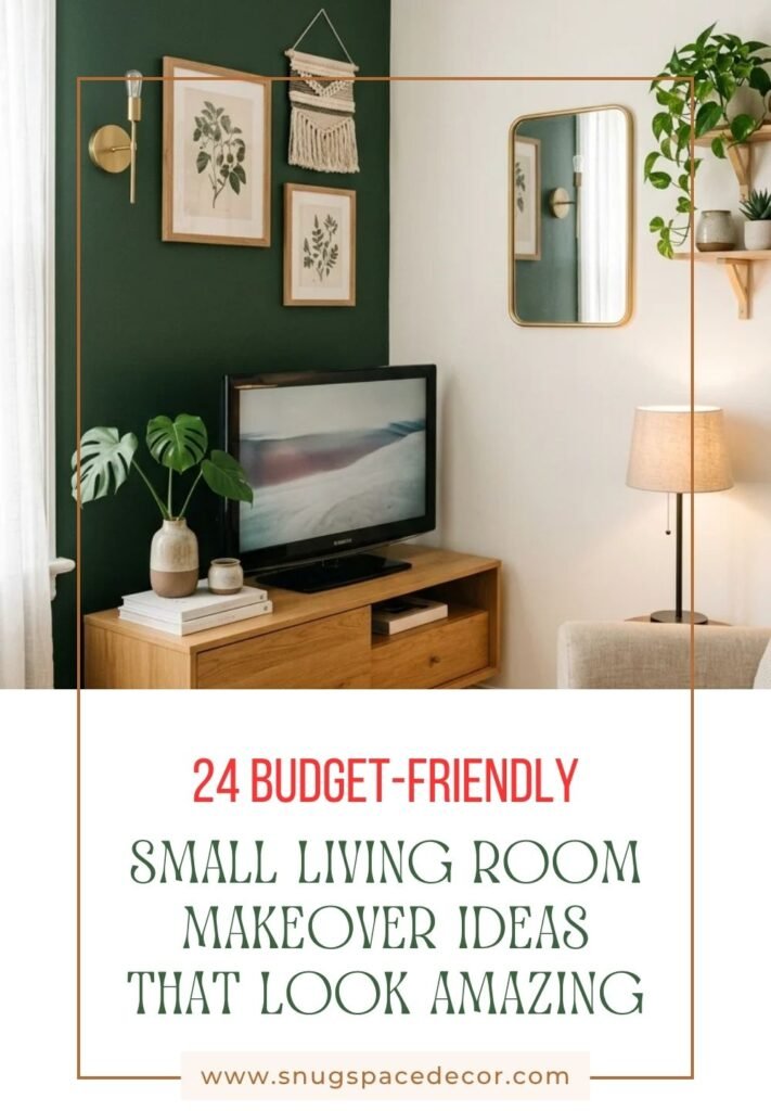 24 Budget-Friendly Small Living Room Makeover Ideas That Look Amazing